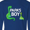 thumbnail image 4 of Inktastic Papa's Boy Grandson Long Sleeve Youth T-Shirt, 4 of 5