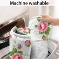 thumbnail image 5 of Pioneer Flower Floral Print Pattern Bathroom Rugs Mat, Non Slip Microfiber Bathroom Rug with Rubber Backing, Soft Mats for Bathroom Floor Tub Shower, 20"x32", 5 of 5