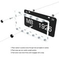 thumbnail image 5 of Cute Elephants License Plate Frames Universal Aluminum Tag Holder Cover with 2 Holes Screws for Front Rear Car Plate Decor 12x6 Inch for Women Men, 5 of 6