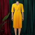 thumbnail image 3 of Dress For Women,Womens Bodycon Midi Dress Business Office Casual A-Line Dress, 3 of 8