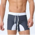 thumbnail image 4 of VBTAPA Men's Swimwear Bottoms Color Block Swim Trunks Quick Dry Board Shorts Bathing Suit Gray XXL, 4 of 8