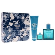 Versace Versace Eros , 3 Pc Gift Set 3.4oz Parfum Spray, 0.17oz Parfum Spray (Mini), 5oz Shower Gel