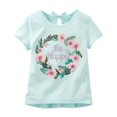 thumbnail image 1 of OshKosh B'gosh Baby Girls' Bow-Back Embellished Tee, Blue, 6 Months, 1 of 1