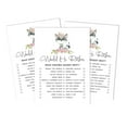 thumbnail image 1 of Inkdotpot Gender Neutral Who Knows Daddy BestBaby Shower GameCards-FunActivity Cards Set Of 50Floral Raccoon Party Theme, 1 of 1
