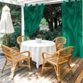 thumbnail image 4 of Outdoor Curtains for Patio Waterproof, Green Marble Outdoor Privacy Panels Grommet, Modern Farmhouse Gradient Abstract Fluid Art Blackout Outside Curtains for Porch/Cabana 54"x95", 2 Panels, 4 of 8