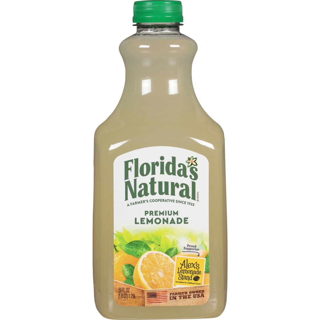 Florida's Natural Lemonade 59 oz, Refreshing Citrus Drink Made