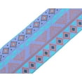 thumbnail image 5 of IBA Indianbeautifulart Blue Aztec Geometric Printed Ribbon&nbsp;Trim&nbsp;9 Yards Velvet Fabric Laces For Crafts Sewing Accessories 3 Inches, 5 of 5