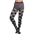 thumbnail image 4 of ToBeInStyle Women's Big Argyle Spandex Pantyhose - Black/Grey, 4 of 6