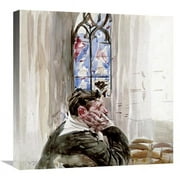 Global Gallery  Portrait of a Man in Church Art Print - Giovanni Boldini