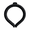 Black, variant on Lethargic Neck Cooling Tube, 7 x 6.5 Inch PCM Phase Change Cooling Neck Ring, Reusable Wearable Cooling Support for Outdoor Activities and Daily Use