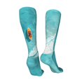 thumbnail image 3 of Yiaed Tranquil Ocean Canoe Journey Print Great elasticity Adult Stockings Sports socks for Men and Women-One Size, 3 of 8