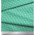 thumbnail image 2 of Soimoi Green Rayon Fabric Diagonal Arrow Fabric Prints By Yard 56 Inch Wide, 2 of 3