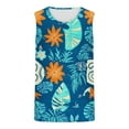 thumbnail image 4 of Njoeus Men's Sleeveless Casual Tank Tops Fashion Funny Graphic Tees Lightweight Comfortable Cotton Shirts Tropical Summer Beach Shirt for Men Everyday Loungewear S-XXL Navy Clearance, 4 of 4
