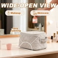 thumbnail image 6 of GASTROPOD 2026 New Travel Makeup Bag for Woman, Set Makeup Bags with Compartments Large Capacity Pouch Open Flat Small Toiletry, Puffer Waterproof Cosmetic Organizer Portable Bag for Business Trips, 6 of 7