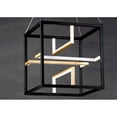 thumbnail image 3 of E21224-BKGLD ET2 Lighting Chamber-176W 4 LED Pendant-18.25 Inches wide by 18.75 inches high, 3 of 6
