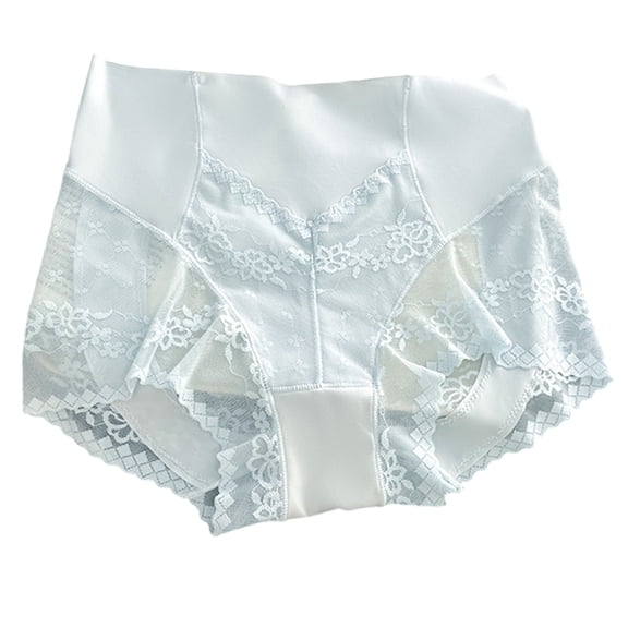 Fewfanhot Summer High Waist Women's Briefs Silky Smooth Lace Tummy Control Butt-Lifting Seamless Thin Breathable Underwear for Daily Wear Essentials