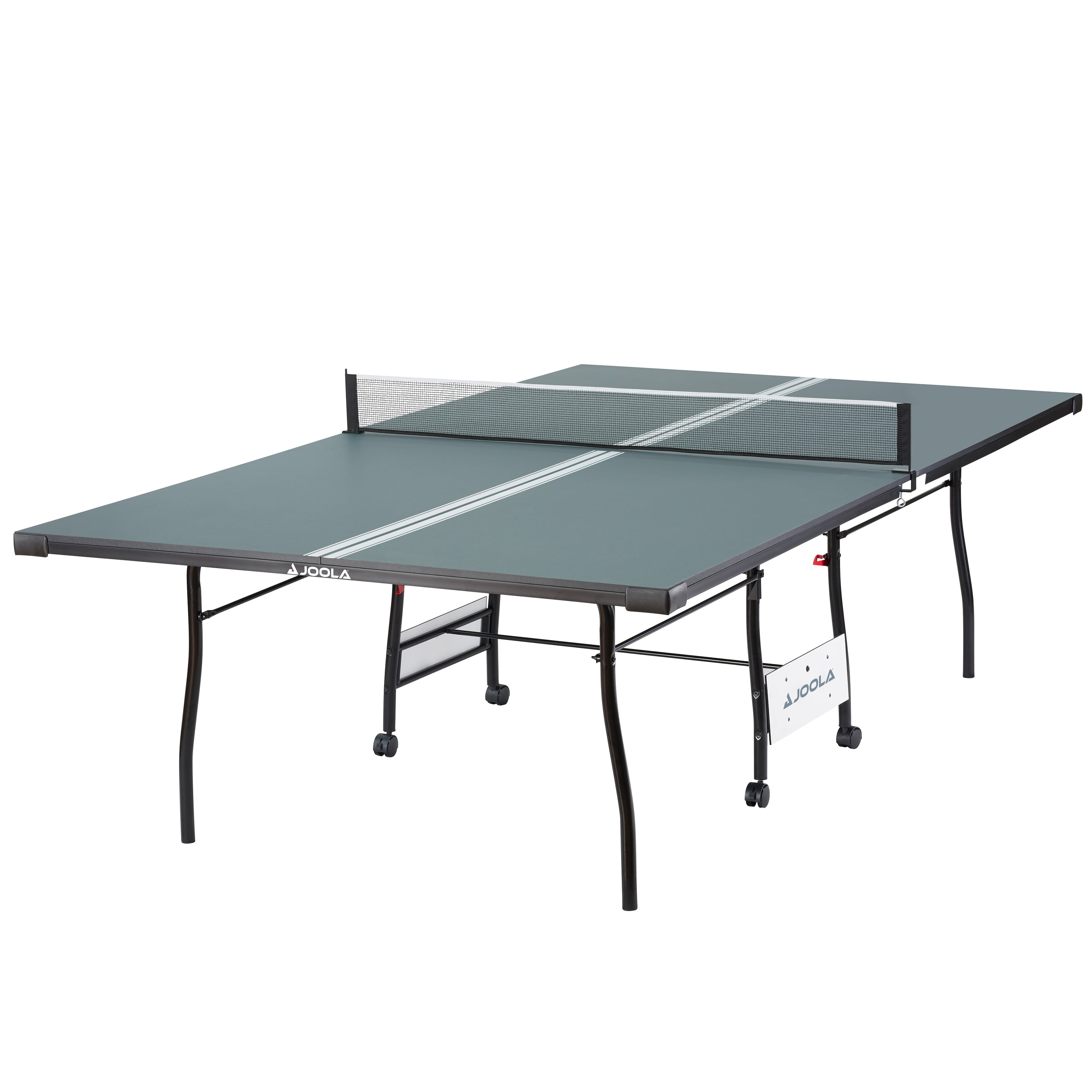 Used Black Lancaster 4 Piece Official Size Table Tennis Ping Pong Table 