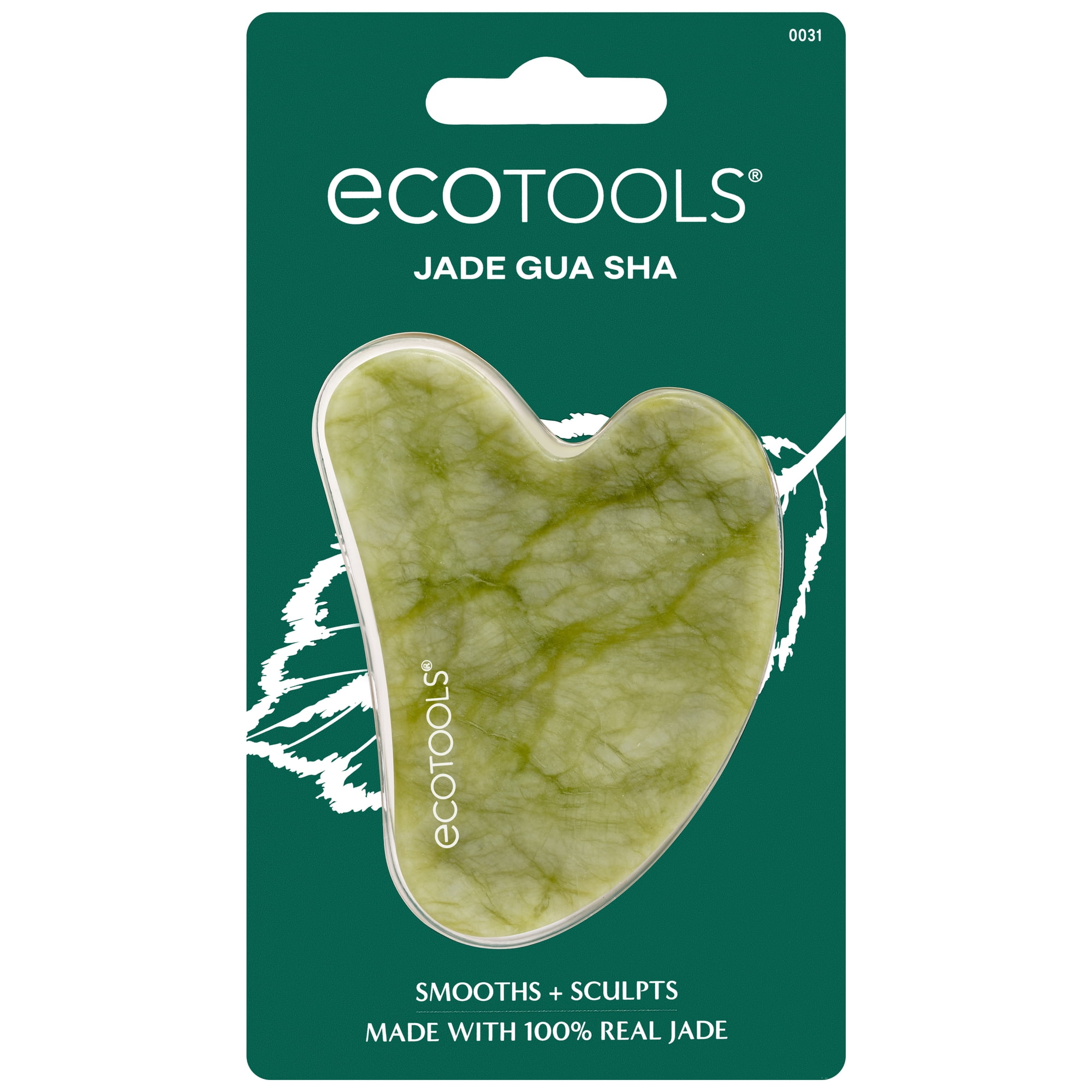 EcoTools Jade Facial Gua Sha Massaging and Skincare Tool, 1 Count