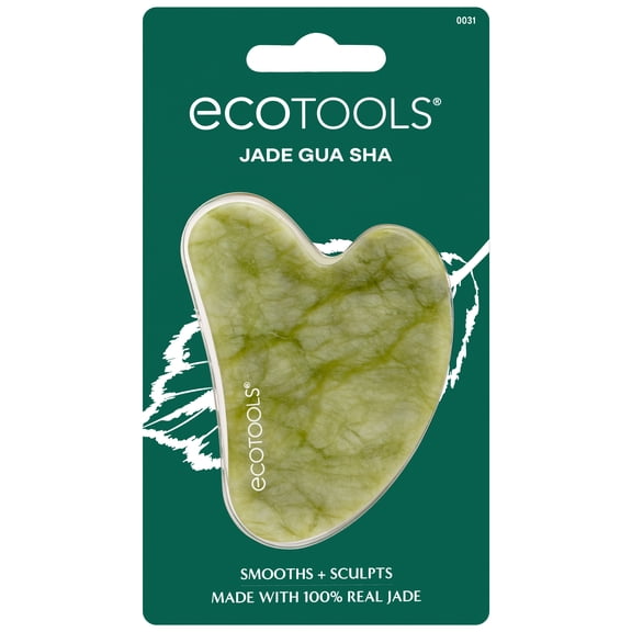 EcoTools Jade Facial Gua Sha Massaging and Skincare Tool, 1 Count