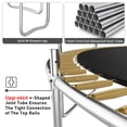 thumbnail image 7 of Jump Into Fun Trampoline 16FT 8 10 12 14 15 FT Outdoor Trampoline for Kids and Adults with Enclosure and Basketball Hoop, 1500LBS Weight Capacity for 8-10 Adults and Kids, Easy Assembly, 7 of 7