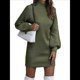 thumbnail image 3 of Suéteres Tipo Cárdigan para Mujer, Abiertos Al Frente, para Otoño e Invierno, de Larga, Holgados, Informales, para Abrigo. Verde XXXL, 3 of 10