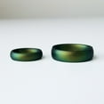 thumbnail image 6 of Northern Lights Green Breathable Silicone Ring for Men and Women 4mm Bandwidth, 6 of 8