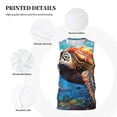 thumbnail image 3 of Naloa Colorful Underwater Sea Turtle Basketball Jersey Reversible Men's Mesh Athletic Sports Shirts Training Practice S-4XLMedium, 3 of 6