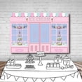 thumbnail image 3 of 7x5FT Ice Cream Party Backdrop Cute Pink Photo Studio Parlor Door Window Cake Princess Birthday Party Banner Wallpaper Photography Backdrops for Pictu, 3 of 4