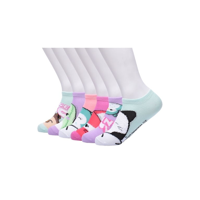 Squishmallows Girls No Show Socks, 6-Pack photo 3