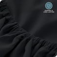 thumbnail image 6 of Bare Home Luxury 1800 Collection Fitted Sheet, Ultra-Soft, Deep Pocket, Twin, Black, 6 of 8
