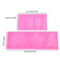 thumbnail image 3 of 2 Pack DIY Jewelry Craft Making Molds Silicone Lid Name Plate Moulds Silicone Resin Moulds for Keychains and Pendants, 3 of 4