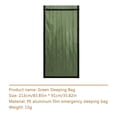 thumbnail image 2 of Saco de dormir de emergencia térmico impermeable Bivy Saco Manta (Verde militar A) Ehuebsd  Para Estrenar, 2 of 3