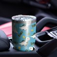 thumbnail image 4 of 30oz Blue Dinosaurs with Coins Dynamic Tumblers Stainless Steel Tumbler with Lid and Straw,Vacuum Insulated Double Wall Travel Tumbler Cups Mug with Cleaning Brush for Coffee,Tea, 4 of 7