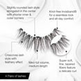 thumbnail image 5 of Ardell 3D Faux Mink False Eyelashes, 858, 4 Pairs, Black, 5 of 8