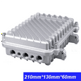 thumbnail image 2 of 2X Long Range Wireless AP Bridge Amplifier IP66 Box Cast Aluminum Metal Housing for Communication Base Station,2 x Wireless AP Bridge Amplifier Housing,Silver, 2 of 7