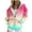 Multicolor, variant on Viikei Zip Up Hoodies for Women Sweatshirt for Women Women's Casual Printed Zippered Long Sleeved Hooded Sweatshirt Jacket Top
