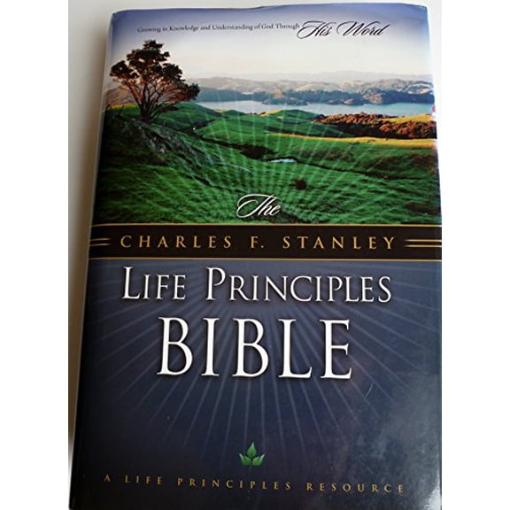Pre-Owned The Charles F. Stanley Life Principles Bible: New King James Version, 9780785256779, 0785256776, Hardcover, BONDED LEATHER edition