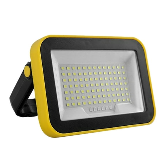 LED Floodlight with 3 Lighting Modes Rechargeable Light 2000mAh Battery Plastic Texture for Camping and Emergencies