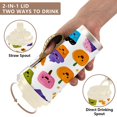thumbnail image 4 of 500ml Double-Wall Vacuum Insulated Tumblers Stainless Steel Coffee Tumbler with Ceramic Coating Halloween Cupcakes, 4 of 8