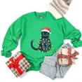 thumbnail image 3 of Black Cat Christmas Lights - Sweatshirt, 3 of 9