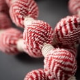 thumbnail image 2 of 6'L Sullivans Red Herringbone Ball Garland, Red Christmas Garland, 2 of 3