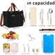 thumbnail image 2 of Gran Capacidad Bolsa del Almuerzo, Bolsas Térmicas para Hombres y Mujeres Reutilizable, con Correa, Tenedor, Cuchara, Cristales Hielo, Forro a Prueba de Fugas, para Picnic, Trabajo, Camping, 2 of 4