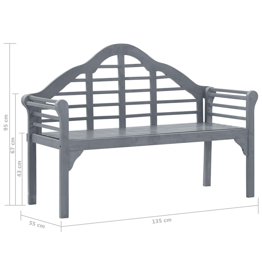 Kepooman Garden Bench, Indoor Outdoor Acacia Wood Bench with Backrest and Armrests Kepooman Garden Bench, Indoor Outdoor Acacia Wood Bench with Backrest and Armrests