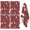 Red Christmas Tree-2, variant on 2 Pcs Funny Kitchen Towels,Red Christmas Village Pattern Microfiber Dish Towels,Kitchen Tea Towels,Kitchen Towel Set (18" X 26")