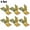 6 Set, variant on Heavy Duty Metal Bed Rail Brackets Wood Bed Frame Corner Bracket Support Connector Hardware Kit for Beds Sofa Furnitures Hings