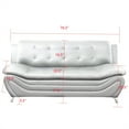 thumbnail image 5 of Aukfa 3 Piece Sofa Set - 76.5" Upholstered 3 Seat Sofa Couch for Living Room, Leather, Black&White, 5 of 10