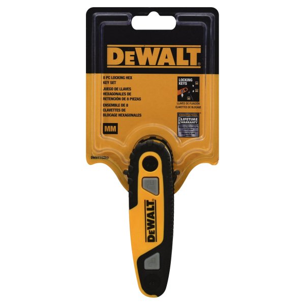 DewaltDWHT70263M Metric Folding/Locking Hex Key Set
