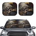 thumbnail image 2 of Fotbe Noble Style Bald Eagle 2-Piece Car Windshield Sun Shade | Sun Blocker for Car Windshield | Foldable Automotive Interior Accessories for Sun Protection-Large, 2 of 7