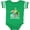 Football Green and White, variant on Inktastic Buon Natale Cute Santa and Christmas Tree Boys or Girls Baby Bodysuit