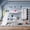 White + MDF + Metal + Twin, variant on Luckynote Twin size metal loft/bunk bed with basketball hoop, pull-up rings, climbing wall, and built-in bookshelves. Playful design featuring a slide,White